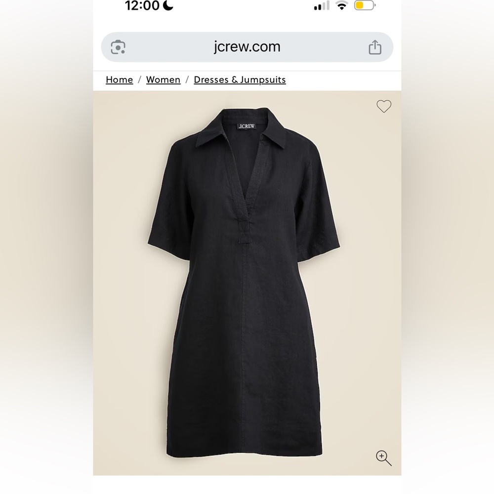 J.Crew Bungalow Linen Polo Dress